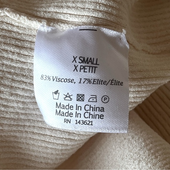 LIVE THE PROCESS Leda twist-front ribbed-knit jumpsuit, cream, wide leg - Picture 11 of 12